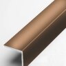 Заказать Алюминиевый уголок защитный 30х30 мм прямой PV75-37 светло-коричневый Ral 8025 2,7 м 