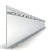 Алюминиевый плинтус для пола 100х15 мм Мега-Трейд 9146 серебро 3 м Алюминиевый плинтус для пола 100х15 мм Мега-Трейд 9146 серебро 3 м