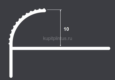 Заказать Алюминиевый профиль F-образный для ступеней 10 мм PV56-17 титан блестящий 2,7 м Заказать Алюминиевый профиль F-образный для ступеней 10 мм PV56-17 титан блестящий 2,7 м