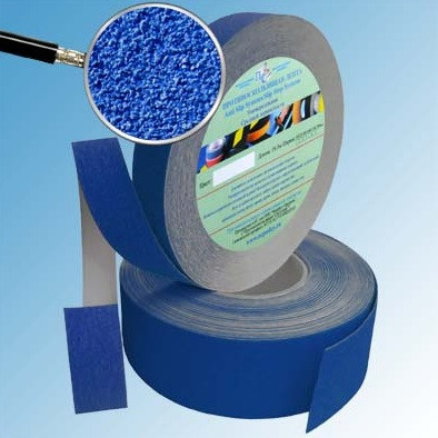 Заказать Лента абразивная цветная противоскользящая самоклеящаяся Antislip Systems 25 мм крупная зернистость Синяя ролик 18,3 м 