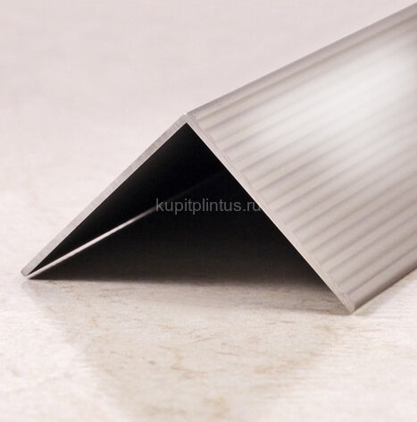 Заказать Порог угловой алюминиевый ПО-40х40 серебро глянец 2,7 м Заказать Порог угловой алюминиевый ПО-40х40 серебро глянец 2,7 м