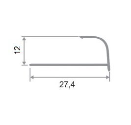Заказать Профиль алюминиевый С-образный ПО-13 золото глянец 2,7 м Заказать Профиль алюминиевый С-образный ПО-13 золото глянец 2,7 м