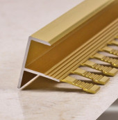 Профиль F-образный гибкий из алюминия ПФ-10 бронза глянцевая 2,7 м