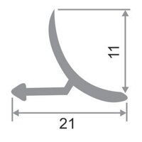 Заказать Уголок для плитки внутренний универсальный ПО-В9 Золото матовое 2,7 м Заказать Уголок для плитки внутренний универсальный ПО-В9 Золото матовое 2,7 м
