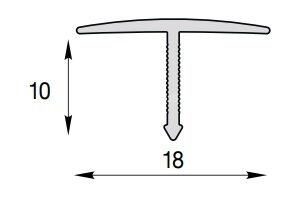 Заказать Профиль Т-образный IDEAL Т18 белый 2,7 м Заказать Профиль Т-образный IDEAL Т18 белый 2,7 м