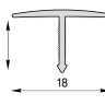 Заказать Профиль Т-образный IDEAL Т18 белый 2,7 м Заказать Профиль Т-образный IDEAL Т18 белый 2,7 м