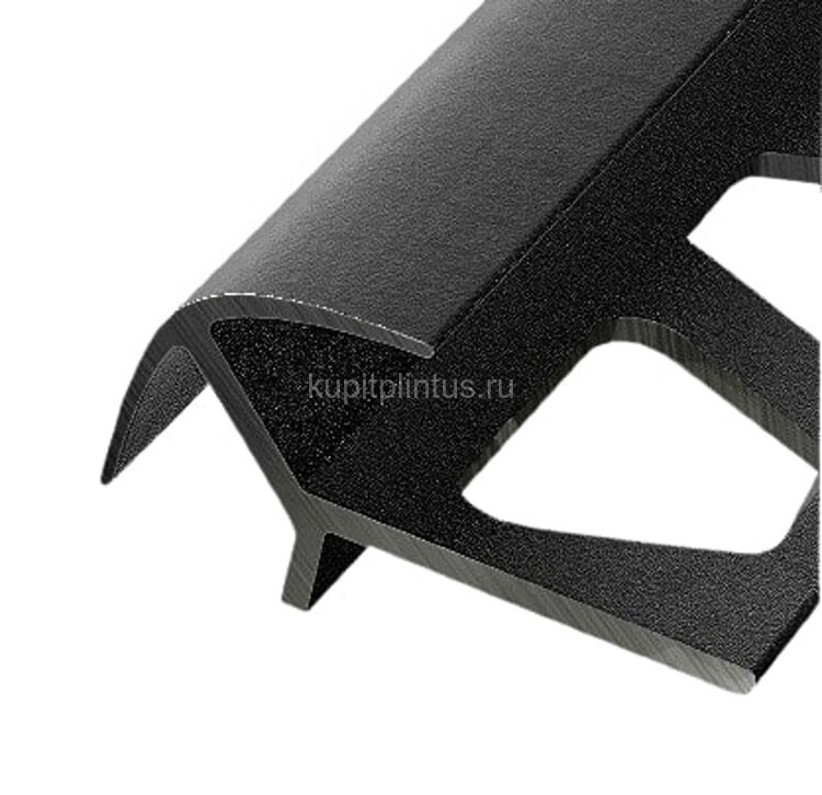 Заказать Алюминиевый профиль для плитки внешний ПО-12х12 Черный муар 2,7 м Заказать Алюминиевый профиль для плитки внешний ПО-12х12 Черный муар 2,7 м