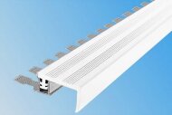 Противоскользящий закладной гибкий профиль FlexStep 25 мм FS-25 белый 2,7 м