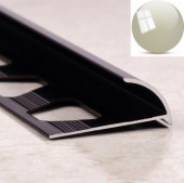 Алюминиевая раскладка для плитки наружний угол ПО-6 Бронза светлая глянец 2,7 м