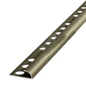 Алюминиевая раскладка для плитки наружний угол ПО-6 Бронза светлая глянец 2,7 м Алюминиевая раскладка для плитки наружний угол ПО-6 Бронза светлая глянец 2,7 м