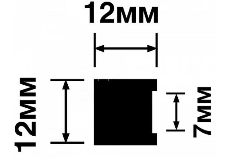 Заказать Молдинг 12х12 мм Hiwood MD12V1 белый 2,7м Заказать Молдинг 12х12 мм Hiwood MD12V1 белый 2,7м