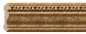Потолочный плинтус Decomaster 124-43 Коричневый-золото 44х44х2400 мм