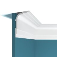 Потолочный плинтус Перфект Плюс P103 белый ударопрочный полимер 120х74х2000 мм Потолочный плинтус Перфект Плюс P103 белый ударопрочный полимер 120х74х2000 мм