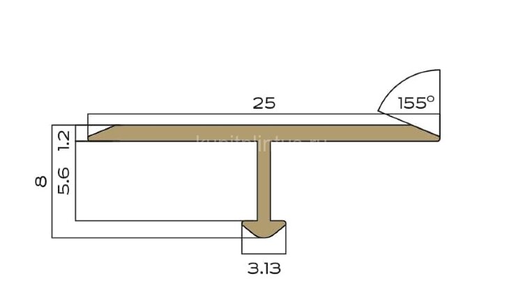 Заказать Профиль T-образный плоский латунный 25 мм NEEXY PVL38-04 ANTBL антик бронза светлая 2.7м Заказать Профиль T-образный плоский латунный 25 мм NEEXY PVL38-04 ANTBL антик бронза светлая 2.7м