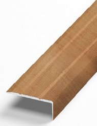 Порог угловой из алюминия Д1 Л Ольха (ламинированный) 2,7 м Порог угловой из алюминия Д1 Л Ольха (ламинированный) 2,7 м