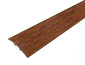 Порог алюминиевый декорированный В1 КД Дуб темный 2,7 м