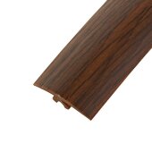 Порог гибкий ПВХ Т-образный Cezar Flex Line 106 Гикори 12 м