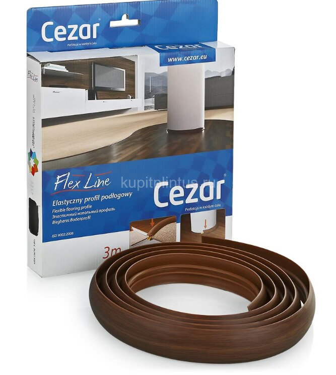 Заказать Порог гибкий ПВХ Т-образный Cezar Flex Line 106 Гикори 12 м Заказать Порог гибкий ПВХ Т-образный Cezar Flex Line 106 Гикори 12 м