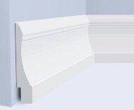 Напольный плинтус 90х19 мм Hiwood L1606 белый полистирол 2 м Напольный плинтус 90х19 мм Hiwood L1606 белый полистирол 2 м