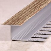 Алюминиевый профиль Т-образный 16 мм Т-16 КД Дуб светлый 2,7 м