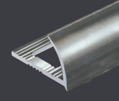 C-образный алюминиевый профиль для плитки 8 мм PV16-01 полированный 2,7 м