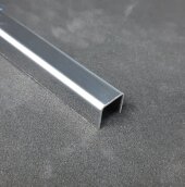 П-профиль 10х10 мм нержавеющая сталь SUP010 Серебро глянец 2,7 м