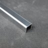 П-профиль 10х10 мм нержавеющая сталь SUP010 Серебро глянец 2,7 м