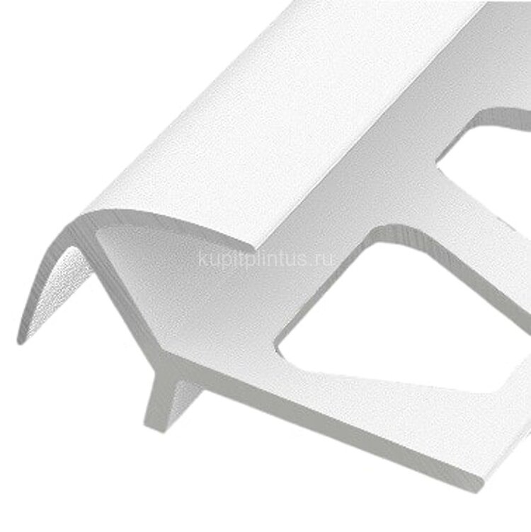 Заказать Алюминиевый профиль для плитки внешний ПО-10х10 Белый муар 2,7 м Заказать Алюминиевый профиль для плитки внешний ПО-10х10 Белый муар 2,7 м