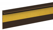 Плинтус ребристый для ковролина Cezar Dwo цвет 117 шоколад 2,5 м