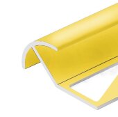 Профиль под плитку для наружных углов округлый 10 мм алюминий PV70-05 Золото блестящее 2,7 м Профиль под плитку для наружных углов округлый 10 мм алюминий PV70-05 Золото блестящее 2,7 м