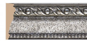 Декоративный молдинг Decomaster 152-44 Серебро 85х25х2400 мм