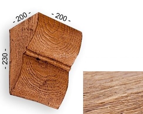 Заказать Консоль для балок 230х200х200 мм Уникс Классика К3 Светлый дуб Заказать Консоль для балок 230х200х200 мм Уникс Классика К3 Светлый дуб