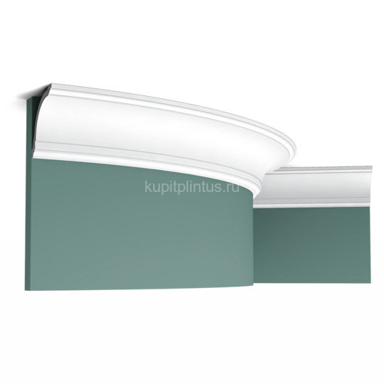 Заказать Гибкий потолочный плинтус Orac Decor Duropolymer CX199F белый дюрополимер 200x8x8 см 