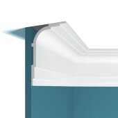 Потолочный плинтус Перфект Плюс P104 белый ударопрочный полимер 140х86х2000 мм Потолочный плинтус Перфект Плюс P104 белый ударопрочный полимер 140х86х2000 мм