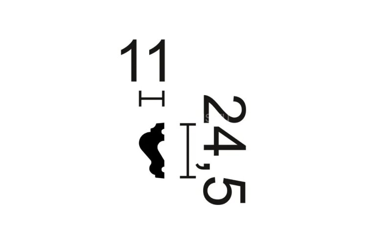 Заказать Потолочный плинтус NMC WL12 Wallstyl 24х11 мм 2 метра 