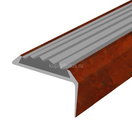 Заказать Порог угловой с серой резиновой вставкой Д01 КД Пробка 2,7 м Заказать Порог угловой с серой резиновой вставкой Д01 КД Пробка 2,7 м