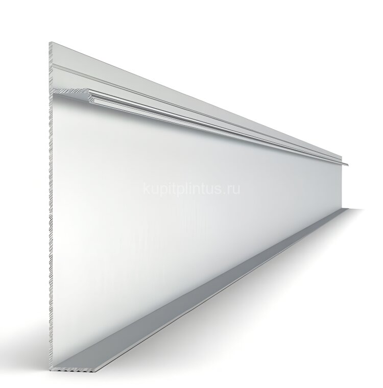 Заказать Алюминиевый плинтус для пола 100х15 мм Мега-Трейд 9146 без покрытия 3 м Заказать Алюминиевый плинтус для пола 100х15 мм Мега-Трейд 9146 без покрытия 3 м