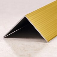 Порог угловой алюминиевый ПО-40х40 золото матовое 2,7 м