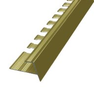 Профиль F-образный гибкий из алюминия ПФ-11 золото глянцевое 2,7 м Профиль F-образный гибкий из алюминия ПФ-11 золото глянцевое 2,7 м