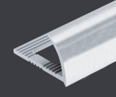 C-образный алюминиевый профиль для плитки 8 мм PV16-00 натуральный 2,7 м