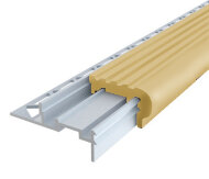 Порог противоскользящий MP73 с резиновой вставкой Бежевый 2,7 м