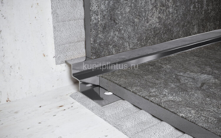 Заказать Внутренний угловой профиль стальной для плитки 15 мм FW 15 P полированная сталь 2,7 м 