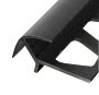 Алюминиевый профиль для плитки внешний ПО-10х10 Черный муар 2,7 м