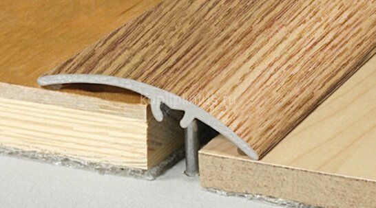 Заказать Алюминиевый порог разноуровневый скрытое крепление 50 мм Effector A65-34 Вяз 2,7 м 