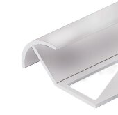Профиль под плитку для наружных углов округлый 10 мм алюминий PV70-03 Серебро блестящее 2,7 м Профиль под плитку для наружных углов округлый 10 мм алюминий PV70-03 Серебро блестящее 2,7 м