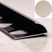 Алюминиевая раскладка для плитки наружний угол ПО-9 Светло-серый муар 2,7 м