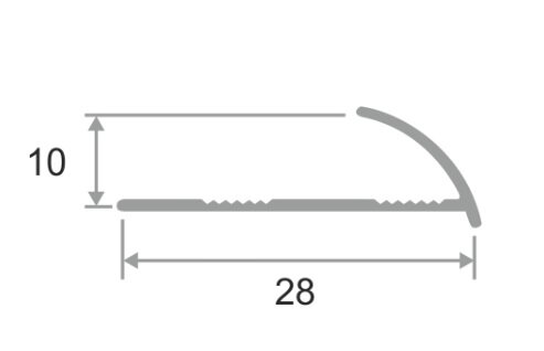 Заказать Алюминиевая раскладка для плитки наружний угол ПО-9 Светло-серый муар 2,7 м Заказать Алюминиевая раскладка для плитки наружний угол ПО-9 Светло-серый муар 2,7 м