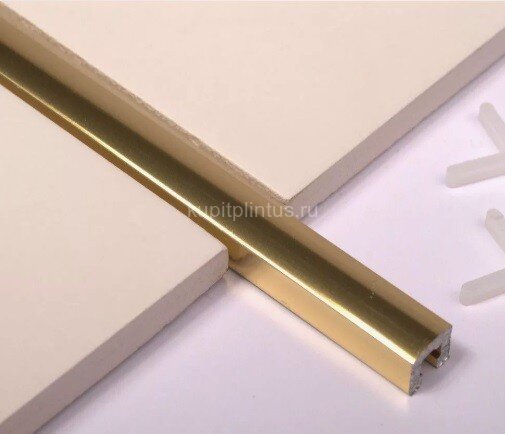 Заказать Алюминиевый П-профиль 8х20 мм Б-4 золото люкс 3 м Заказать Алюминиевый П-профиль 8х20 мм Б-4 золото люкс 3 м