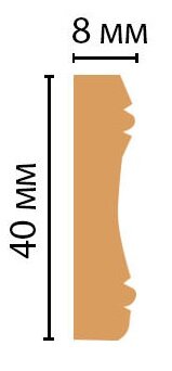 Заказать Декоративный молдинг Decomaster 188-14 Жемчуг 40х8х2400 мм Заказать Декоративный молдинг Decomaster 188-14 Жемчуг 40х8х2400 мм