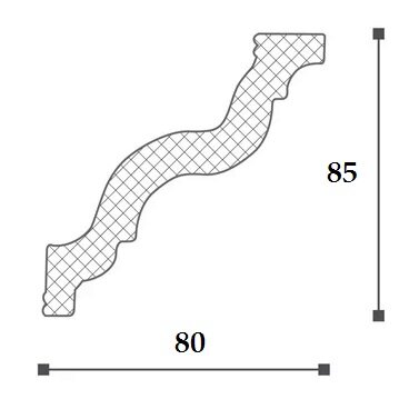 Заказать Потолочный плинтус (карниз) NMC LX-120 2 м Заказать Потолочный плинтус (карниз) NMC LX-120 2 м